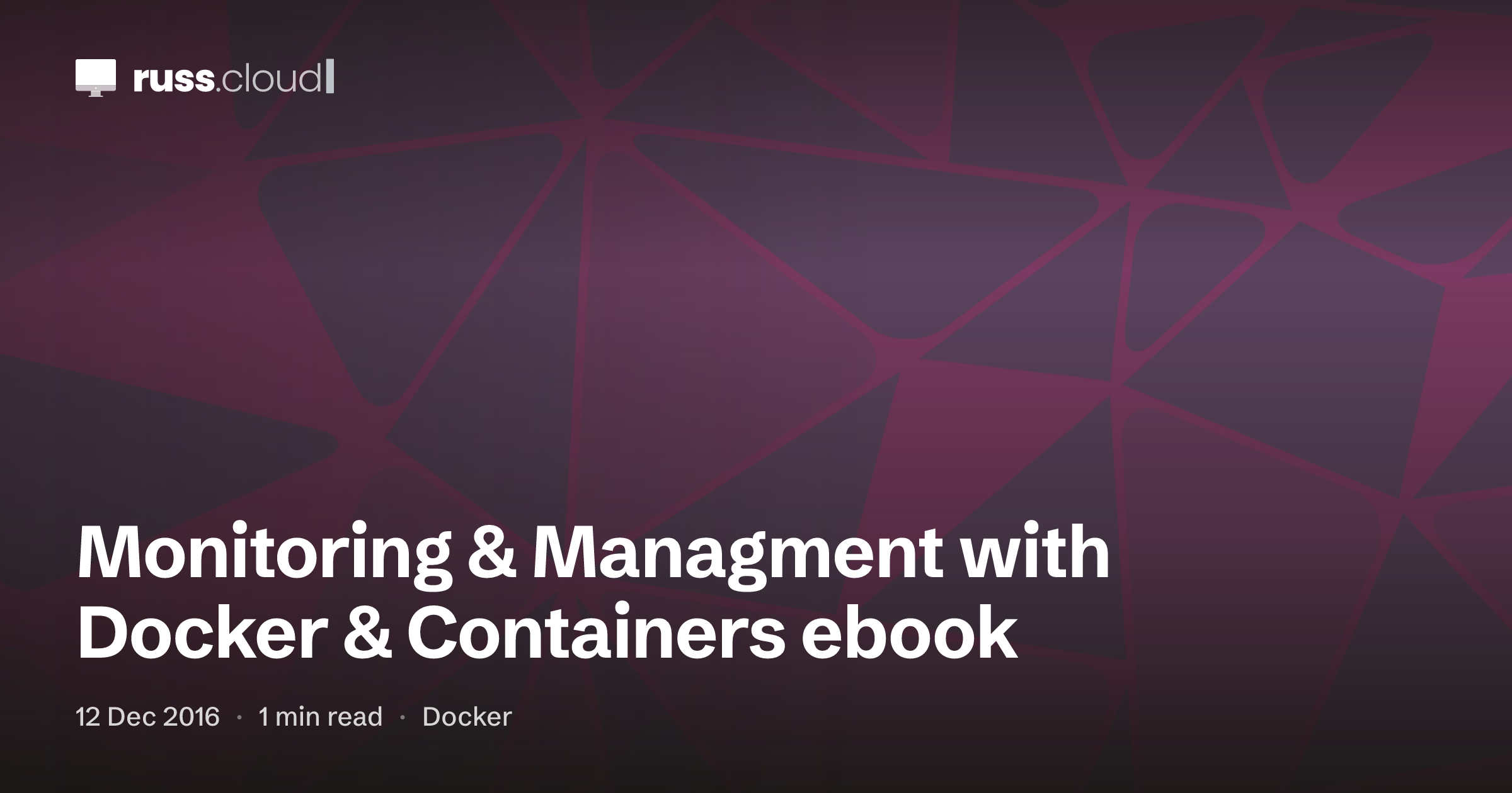 Pdf Container Task Manager Monitoring & Managment with Docker & Containers ebook