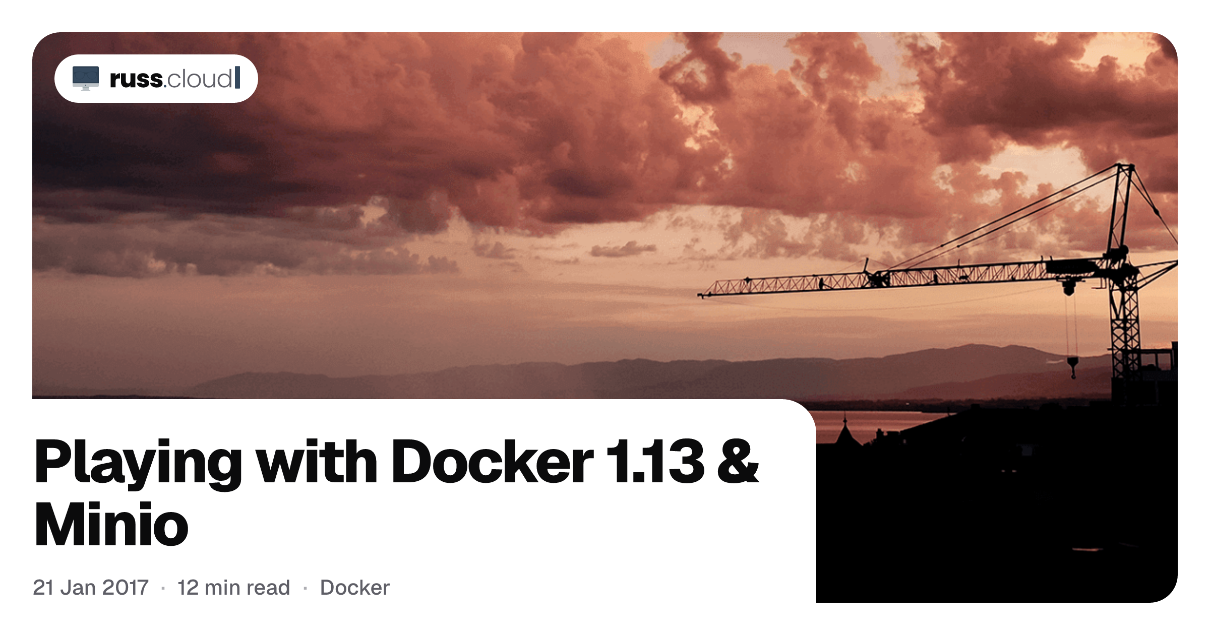 Playing with Docker 1.13 & Minio