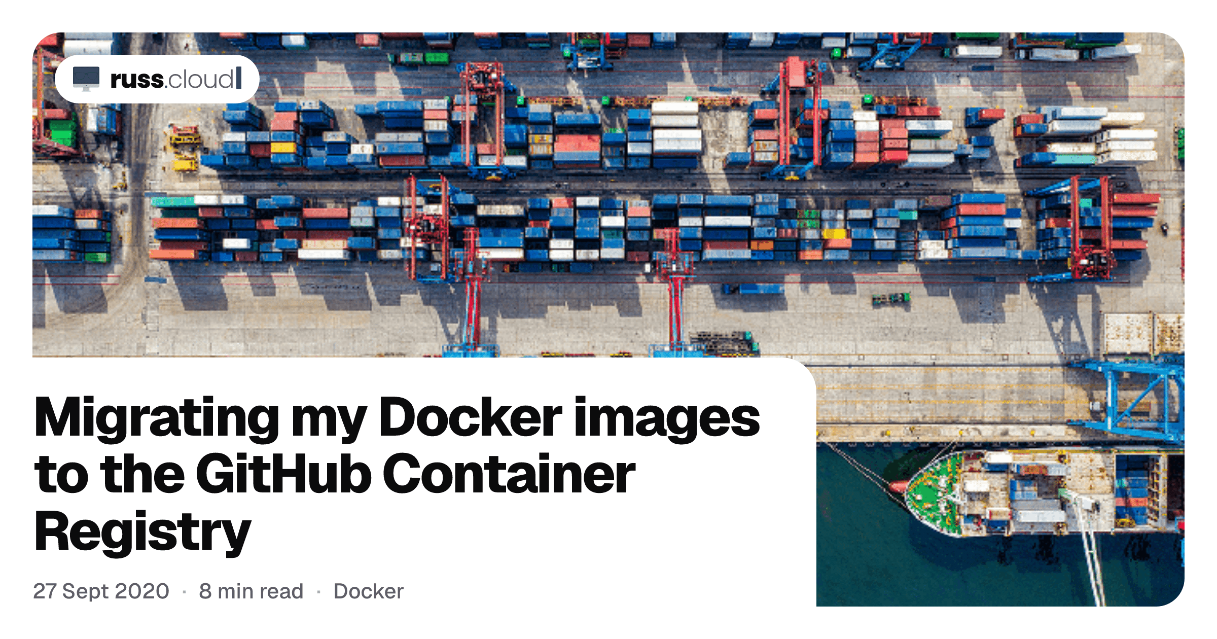 Migrating my Docker images to the GitHub Container Registry