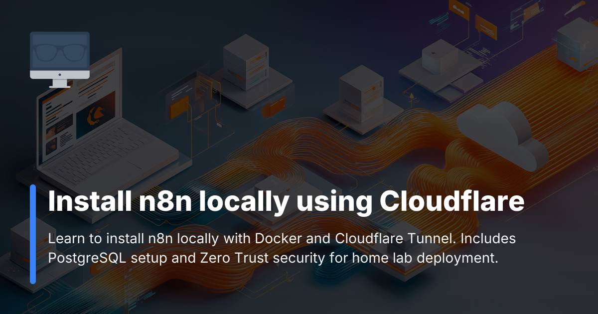 Install n8n locally using Cloudflare