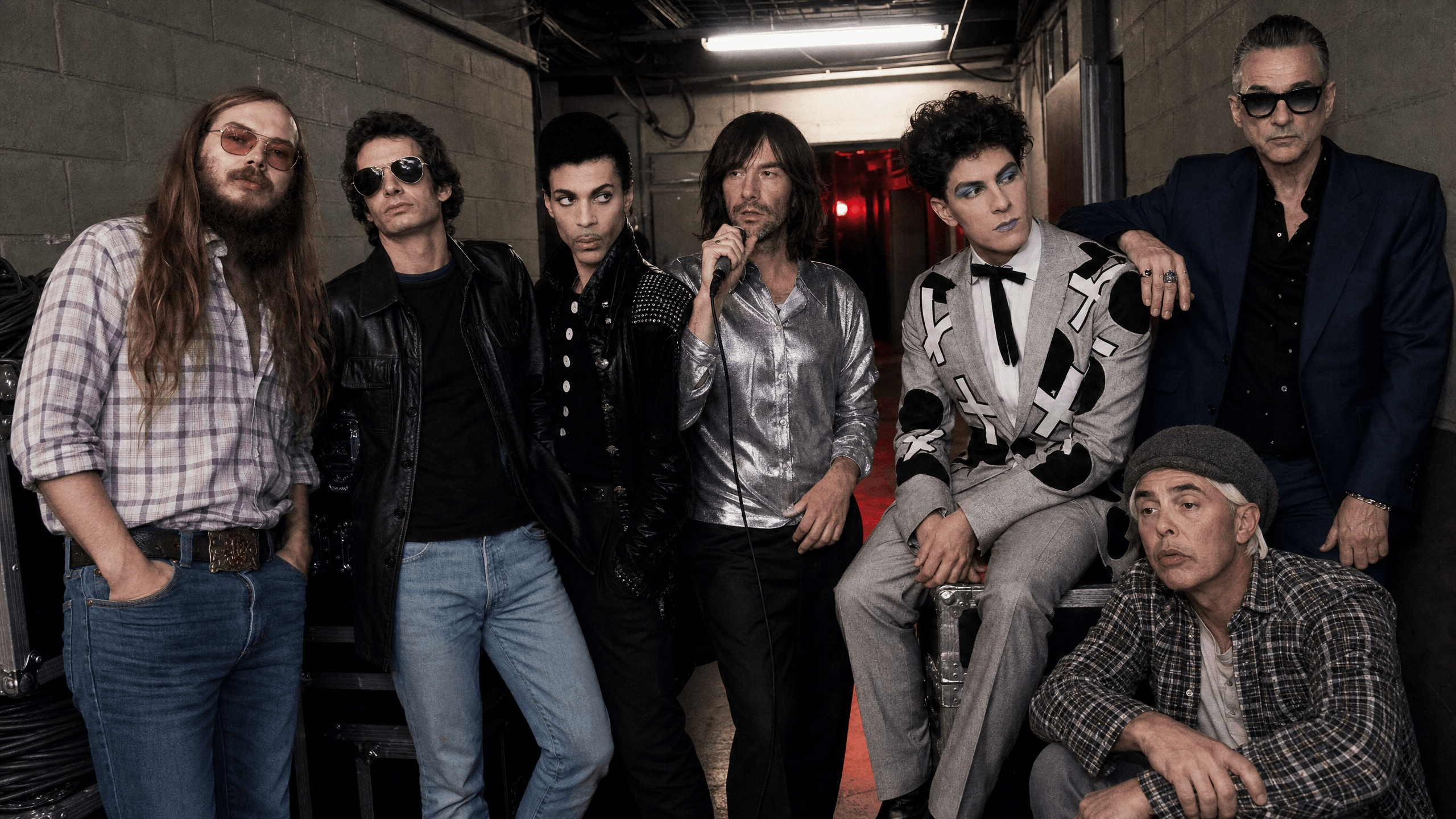 Group portrait of this week's top artists: The Beat, Operation Ivy, Crash Test Dummies, Flowered Up, Primal Scream, Prince