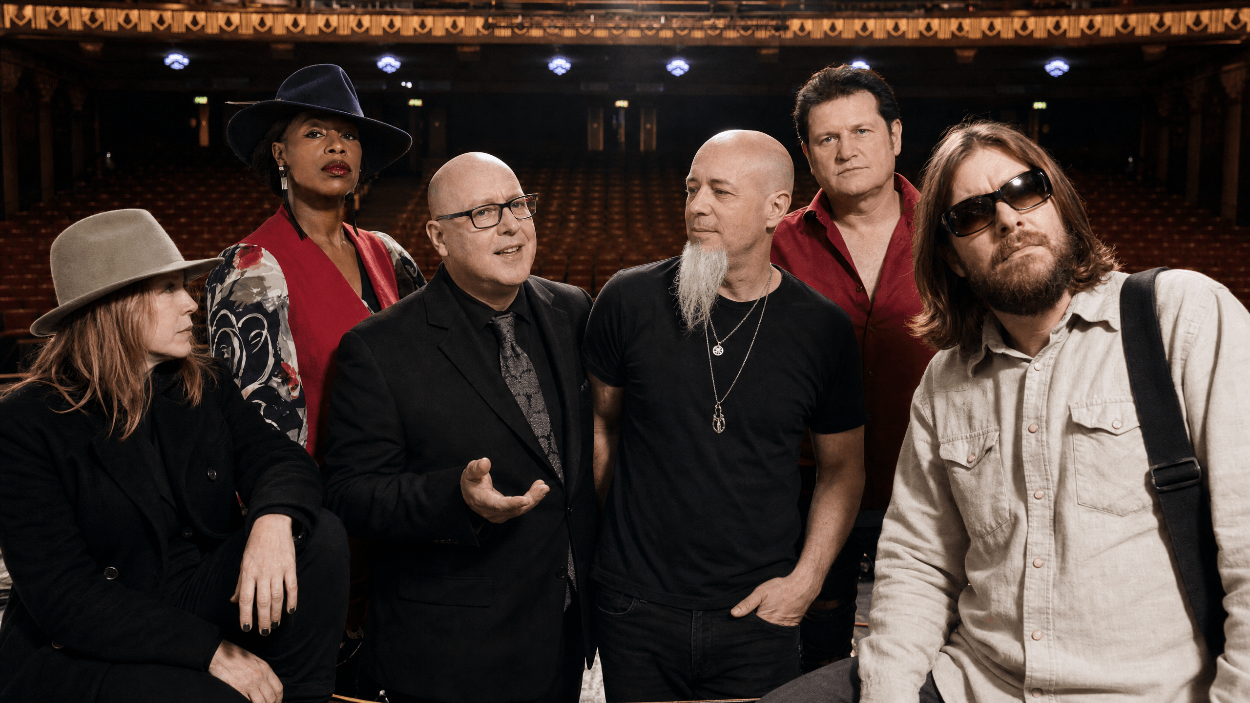 Group portrait of this week's top artists: Pixies, Doves, Dream Theater, Oceansize, Simple Minds, Supertramp
