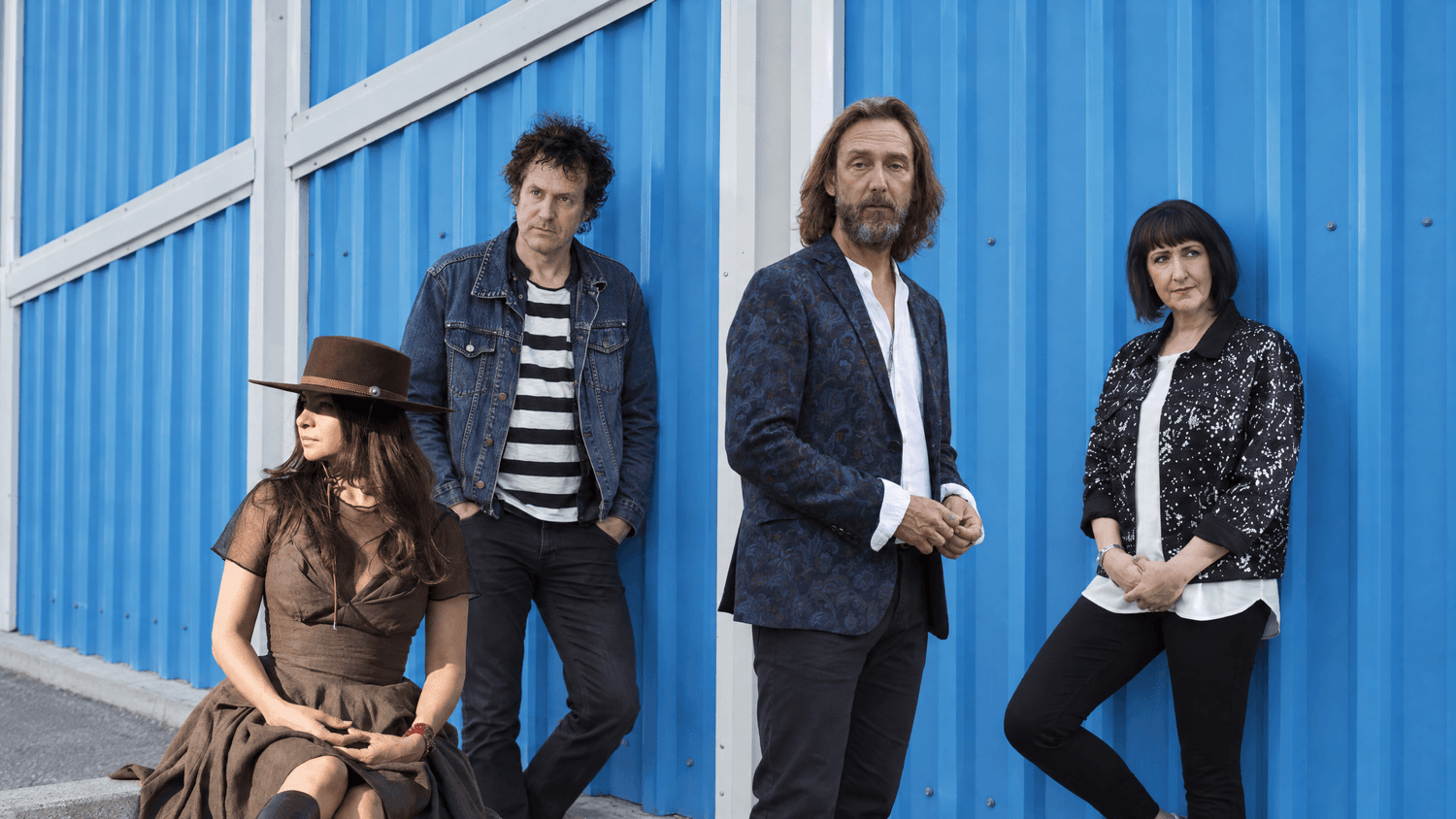 Group portrait of this week's artists: New Order, Mazzy Star, Swervedriver, The Black Crowes