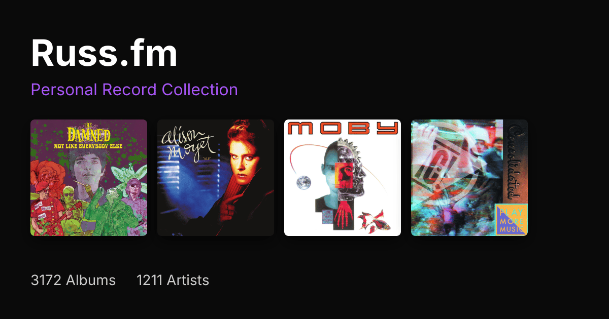 Russ.fm - Personal Record Collection