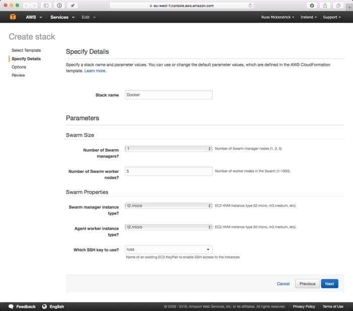 Docker for Amazon Web Services Beta