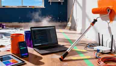 Blog redesign cover showing modern Astro and Tailwind CSS branding