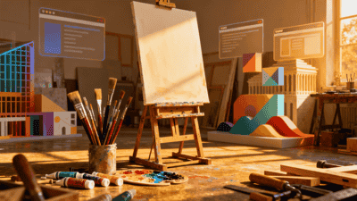 Blog redesign cover showing modern Astro and Tailwind CSS branding